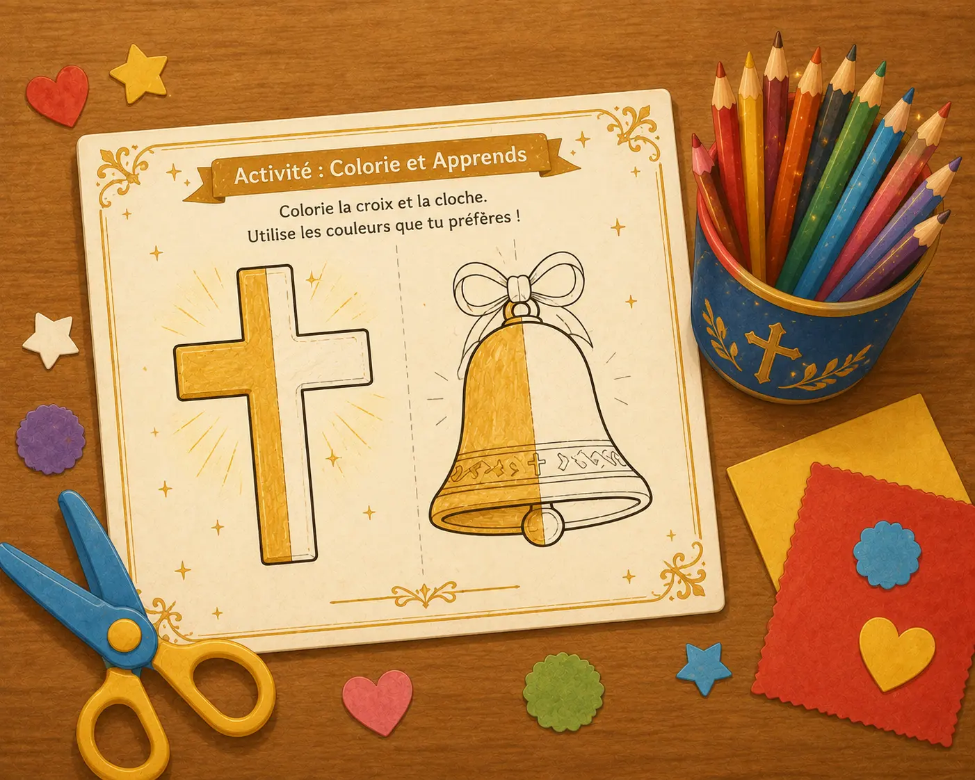Colorir e Recortar